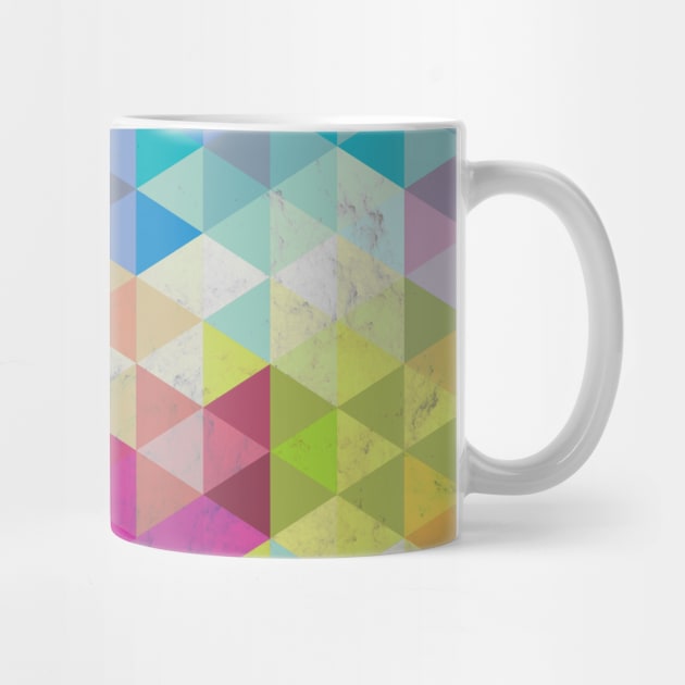 Geometric Fractal Triangles Rainbow by Tobe_Fonseca